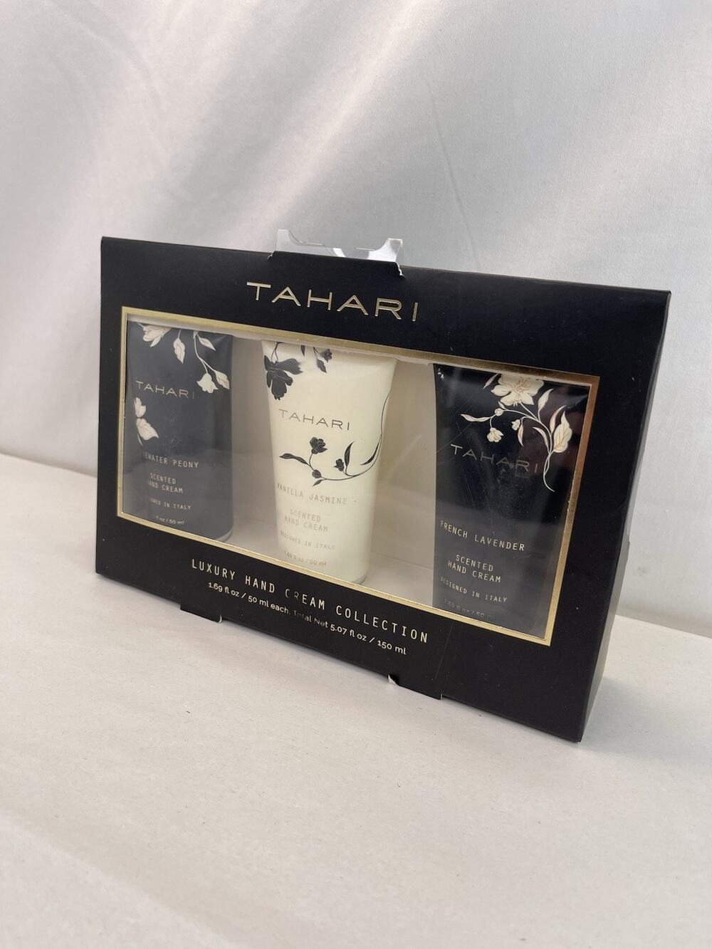 Tahari Luxury Hand Cream Collection Gift Set 3 Pack Rosewater Vanilla Lavender
